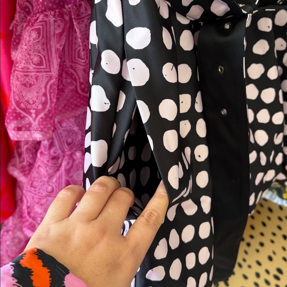 Tanya Taylor polka Dot Puff Sleeve Bubble Hem Dress - Picture 5 of 8